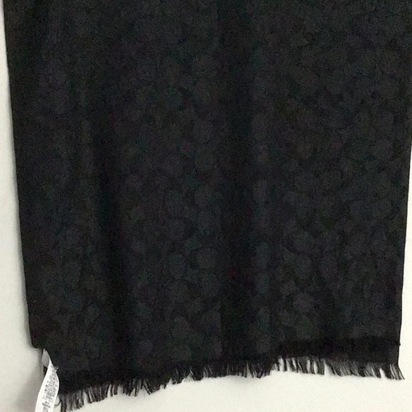 NWT Coach Signature C Wrap Wool Silk Blend Black - Picture 8 of 8